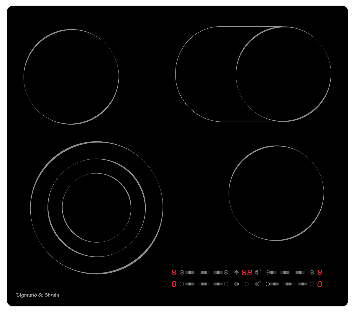 Стеклокерамическая варочная панель Zigmund & Shtain CN 44.6 B