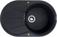 Кухонная мойка Zigmund & Shtain KREIS OV 770 B Черный базальт Кухонная мойка Zigmund & Shtain KREIS OV 770 B Черный базальт